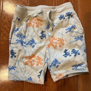 Gap Disney Kids Tie-Dye Mickey Mouse Print Shorts - Blue & Orange